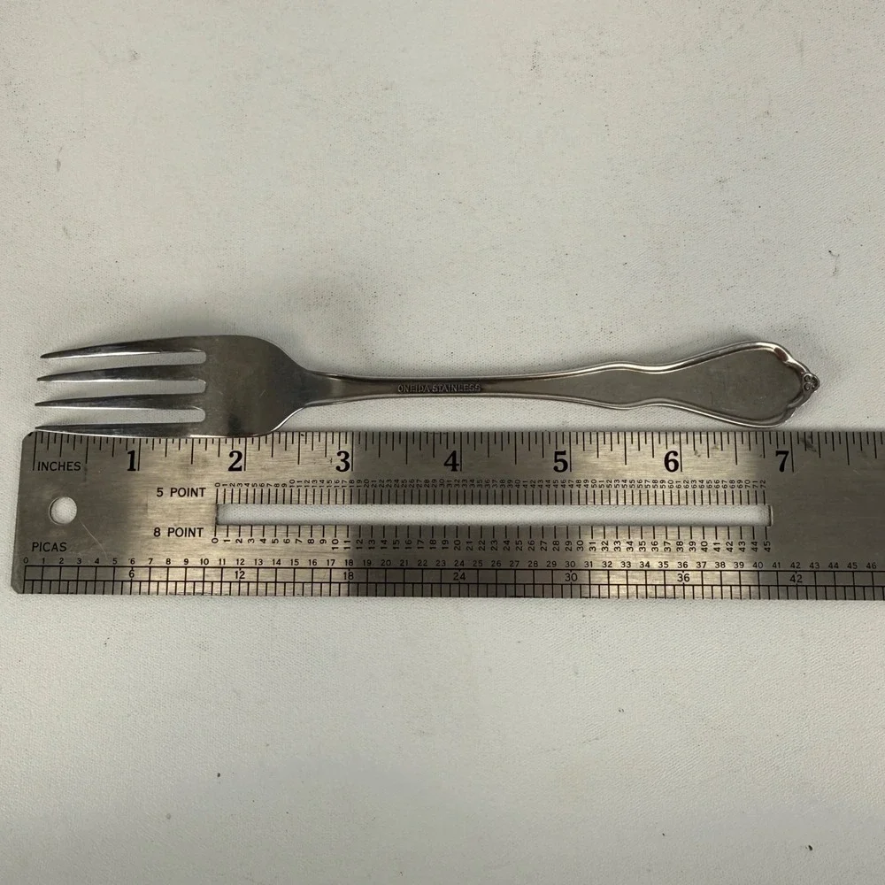 Oneida MORNING BLOSSOM BURNISHED Dinner Fork 7 1/4
